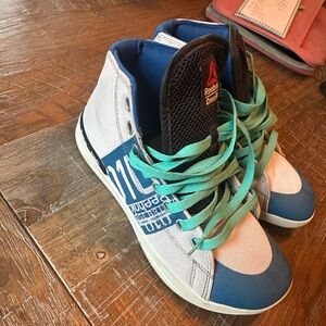 Reebok CrossFit Teal and Blue High-Top Sneakers